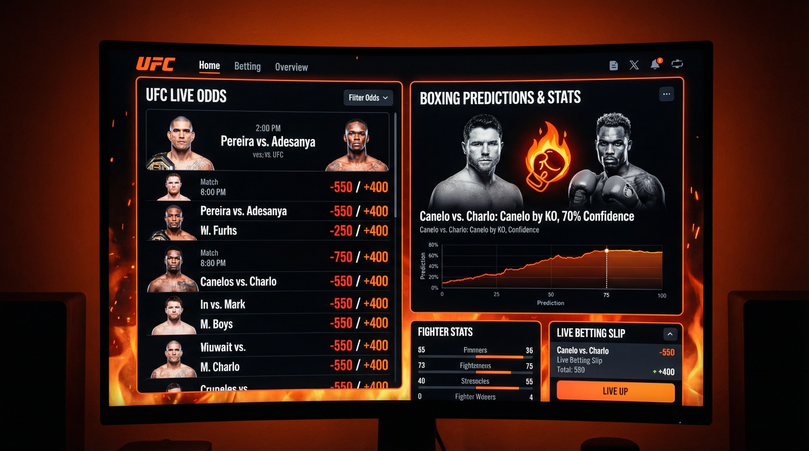 火博体育格斗竞猜平台界面展示